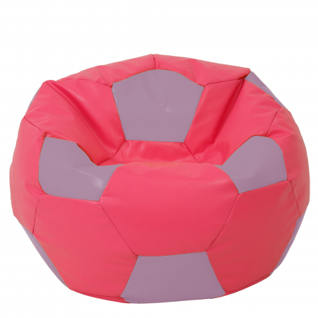 Fotolii Puf - Mega Ball - fotoliu puf - imitatie piele roz/mov