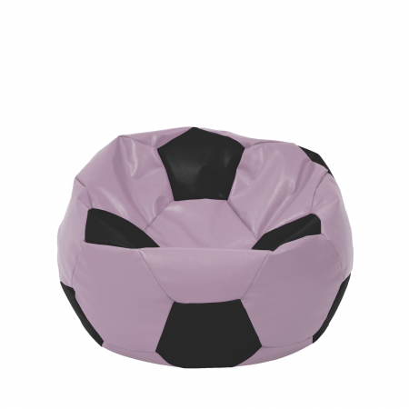 Fotolii Puf - Mondo Ball - fotoliu puf - imitatie piele - mov/negru
