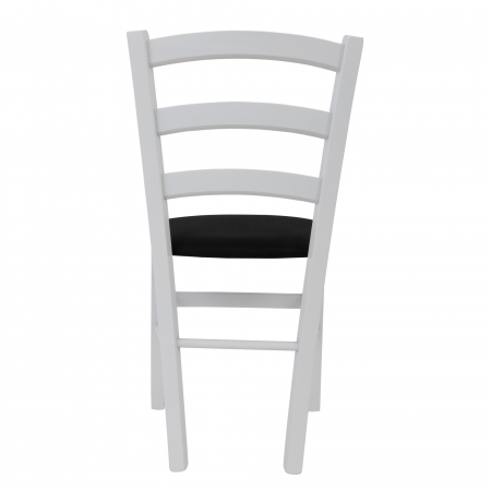 Scaun Paesana, cadru fag, culoare alb, material stofa S14 negru [3]