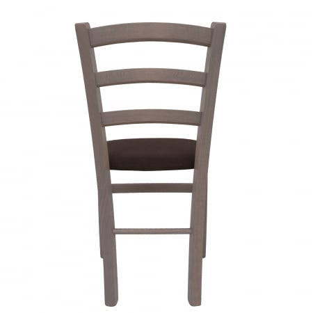 Scaun Paesana, cadru fag, culoare gri, material stofa G08 maro [3]