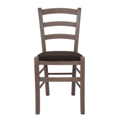 Scaun Paesana, cadru fag, culoare gri, material stofa G08 maro [1]