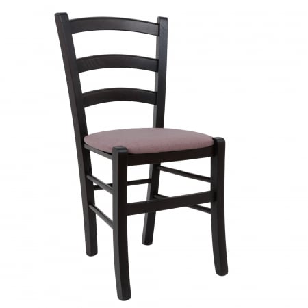 Scaune bucatarie - Scaun Paesana, cadru fag, culoare wenge, material stofa G24 roz