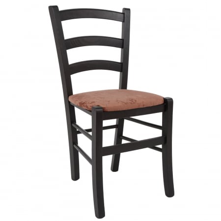 Scaune bucatarie - Scaun Paesana, cadru fag, culoare wenge, material stofa E45 roz