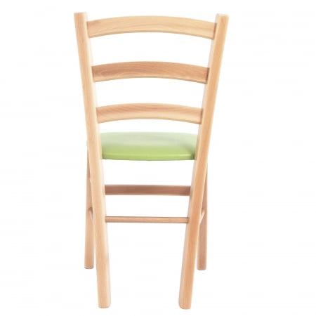 Scaun Paesana, cadru fag, material piele ecologica verde [3]