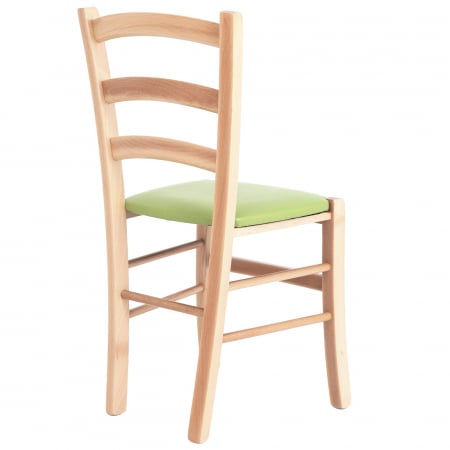 Scaun Paesana, cadru fag, material piele ecologica verde [2]