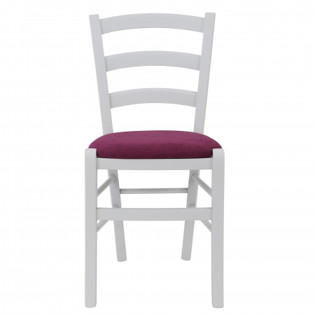 Magazin - Scaun Paesana, cadru fag, culoare alb, material stofa K5 mov