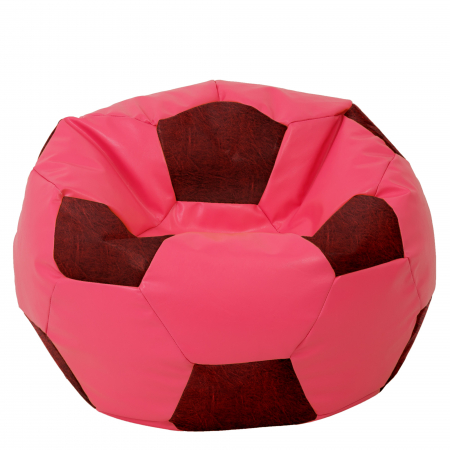 Magazin - Mega Ball - fotoliu puf - imitatie piele roz/visiniu