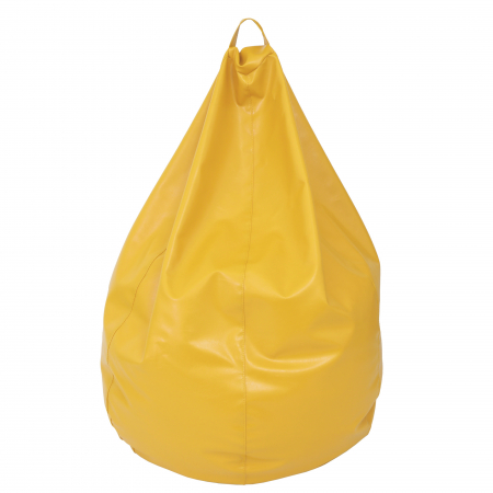 Magazin - Mara - fotoliu puff - imitatie piele - galben