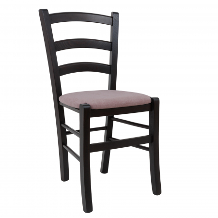 Scaune bucatarie - Scaun Paesana, cadru fag, culoare wenge, material stofa K19 roz