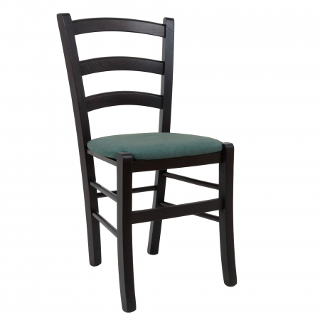Scaune bucatarie - Scaun Paesana, cadru fag, culoare wenge, material stofa K12 turcoaz
