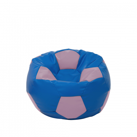 Fotolii Puf - Baby Ball - fotoliu puf - imitatie piele albastru/mov