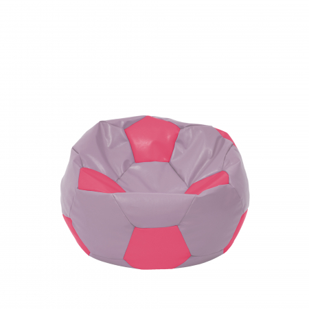 Fotolii Puf - Baby Ball - fotoliu puf - imitatie piele mov/roz