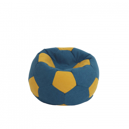 Magazin - Baby Ball - fotoliu puf -stofa D-turcoaz/galben