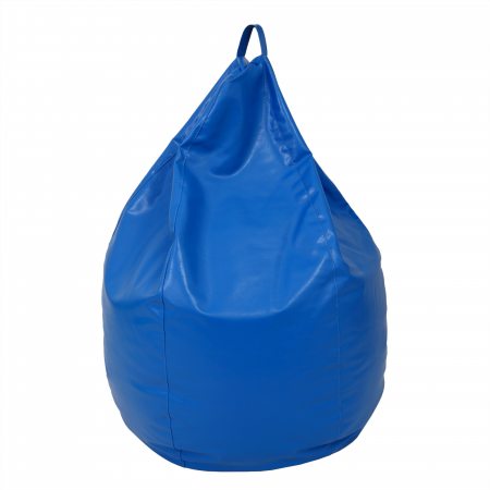 Magazin - Mara - fotoliu puff - imitatie piele - albastru