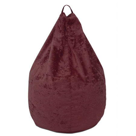 Magazin - Mara - fotoliu puff - stofa E - visiniu 42