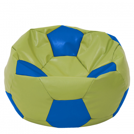 Magazin - Mega Ball - fotoliu puf - imitatie piele verde/albastru
