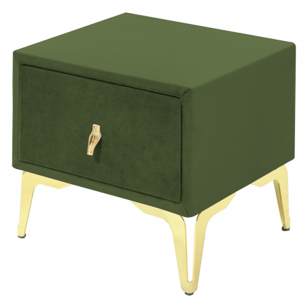 Noptiere - Noptiera tapitata kaki, cu picioare aurii