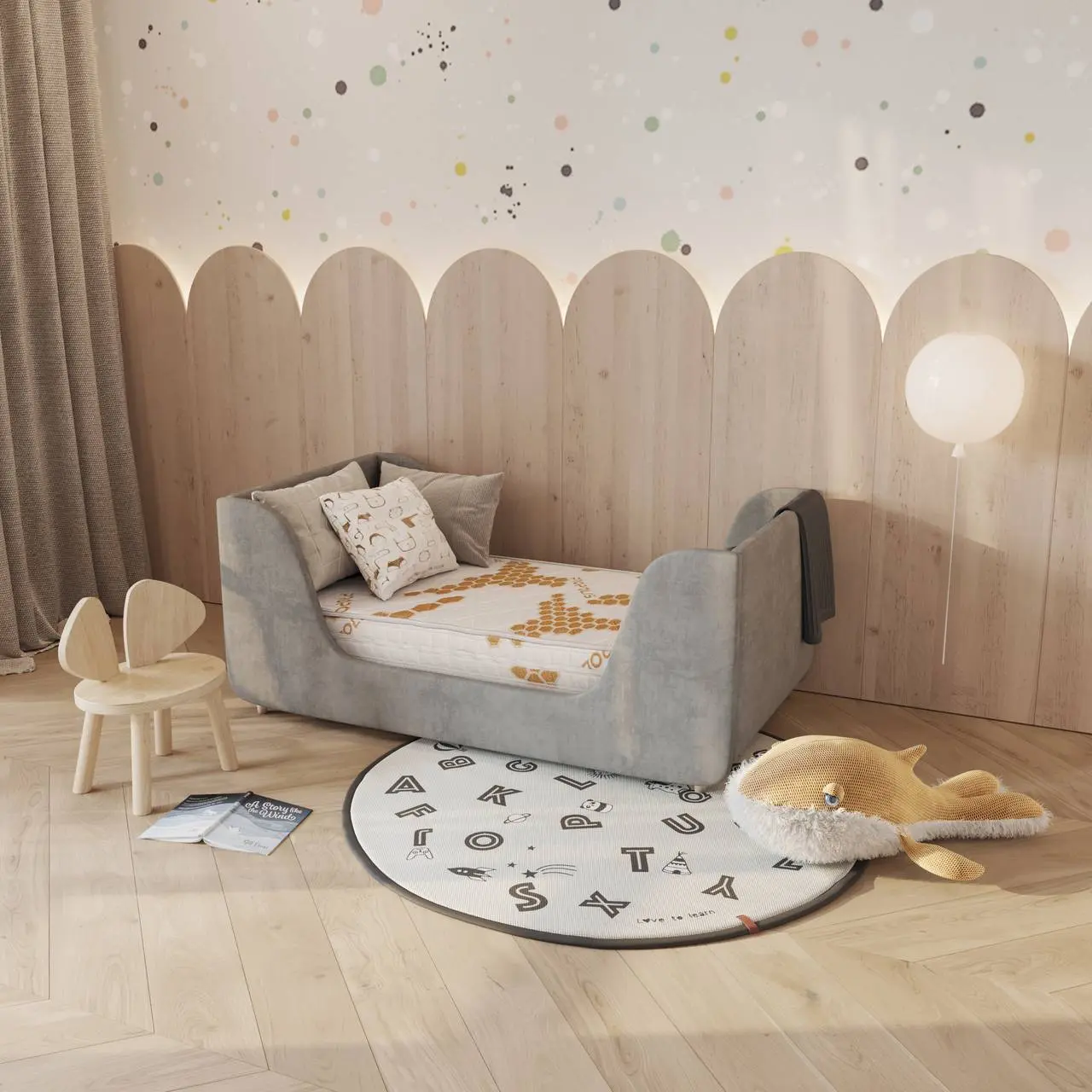 Saltele - Saltea pentru copii BABY AIR MATS 120cm*60cm*12cm, tesatura tratata cu propolis, complet lavabila, husa detasabila din bumbac, fermitate ridicata