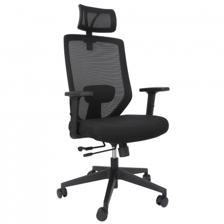 Magazin - Scaun mesh Nice H - negru/negru