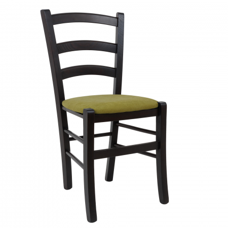 Scaune bucatarie - Scaun Paesana, cadru fag, culoare wenge, material stofa K2 verde