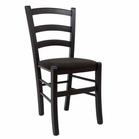 Scaune bucatarie - Scaun Paesana, cadru fag, culoare wenge, material stofa K6 negru