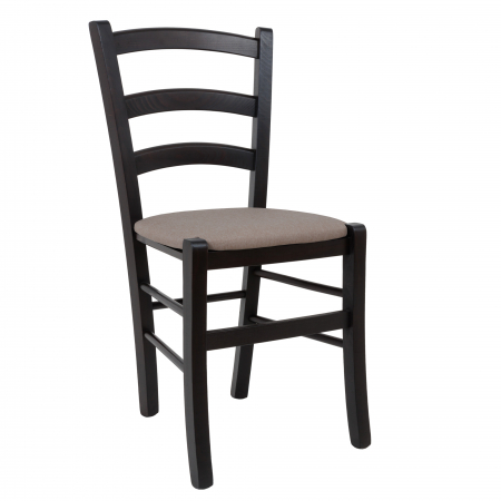 Scaune bucatarie - Scaun Paesana, cadru fag, culoare wenge, material stofa S17 bej