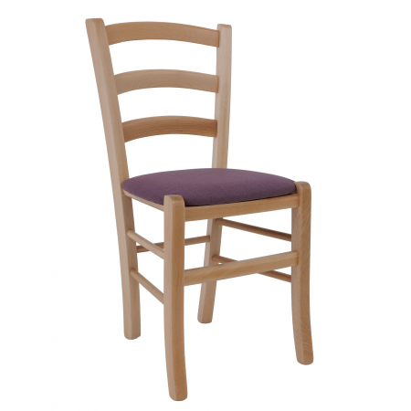 Fara Categorie - Scaun Paesana, cadru fag, material stofa G18 mov