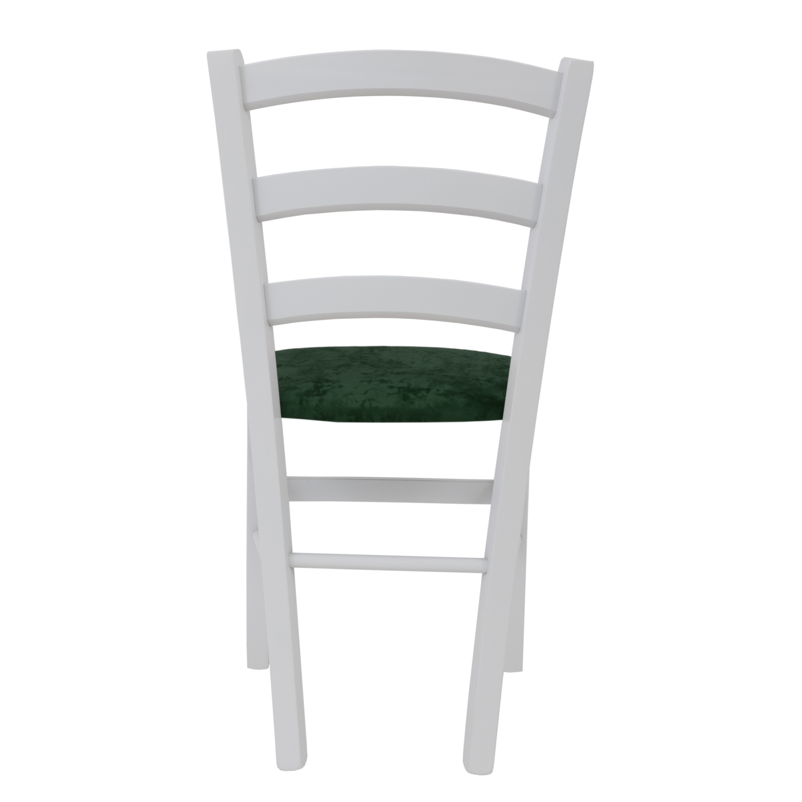 Scaun Paesana, cadru fag, culoare alb, material stofa E57 verde [3]