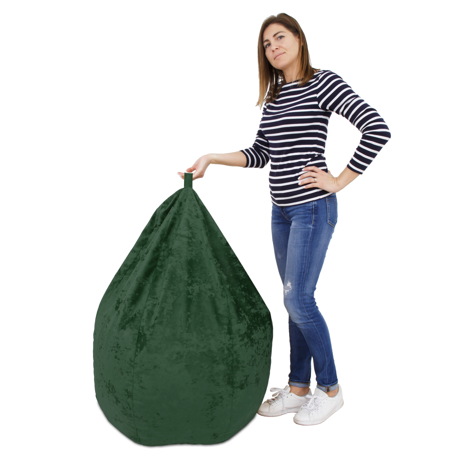 Mara - fotoliu puff - stofa E - verde 57 [4]