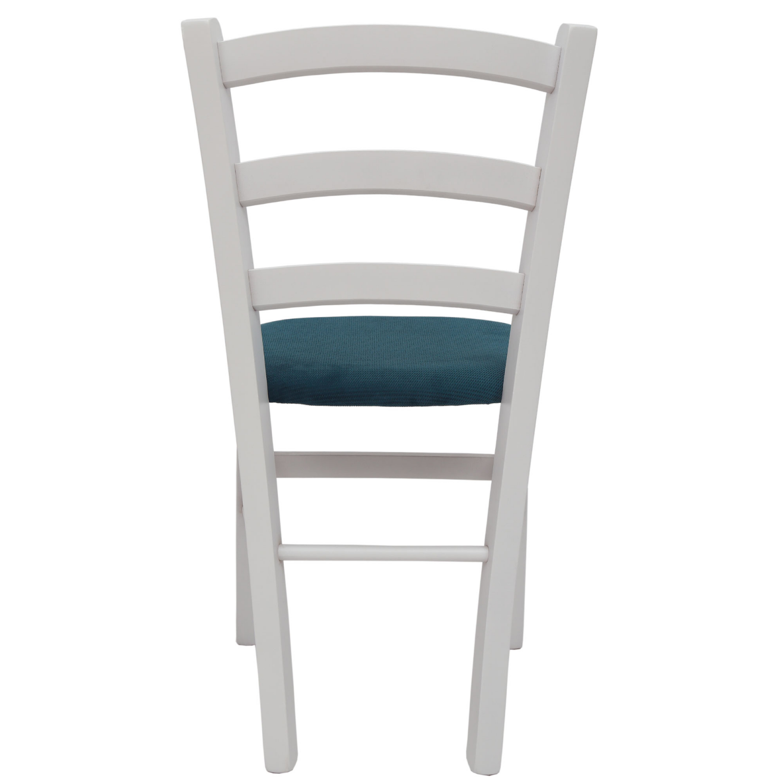 Scaun Paesana, cadru fag, culoare alb, material stofa K12 turcoaz [2]