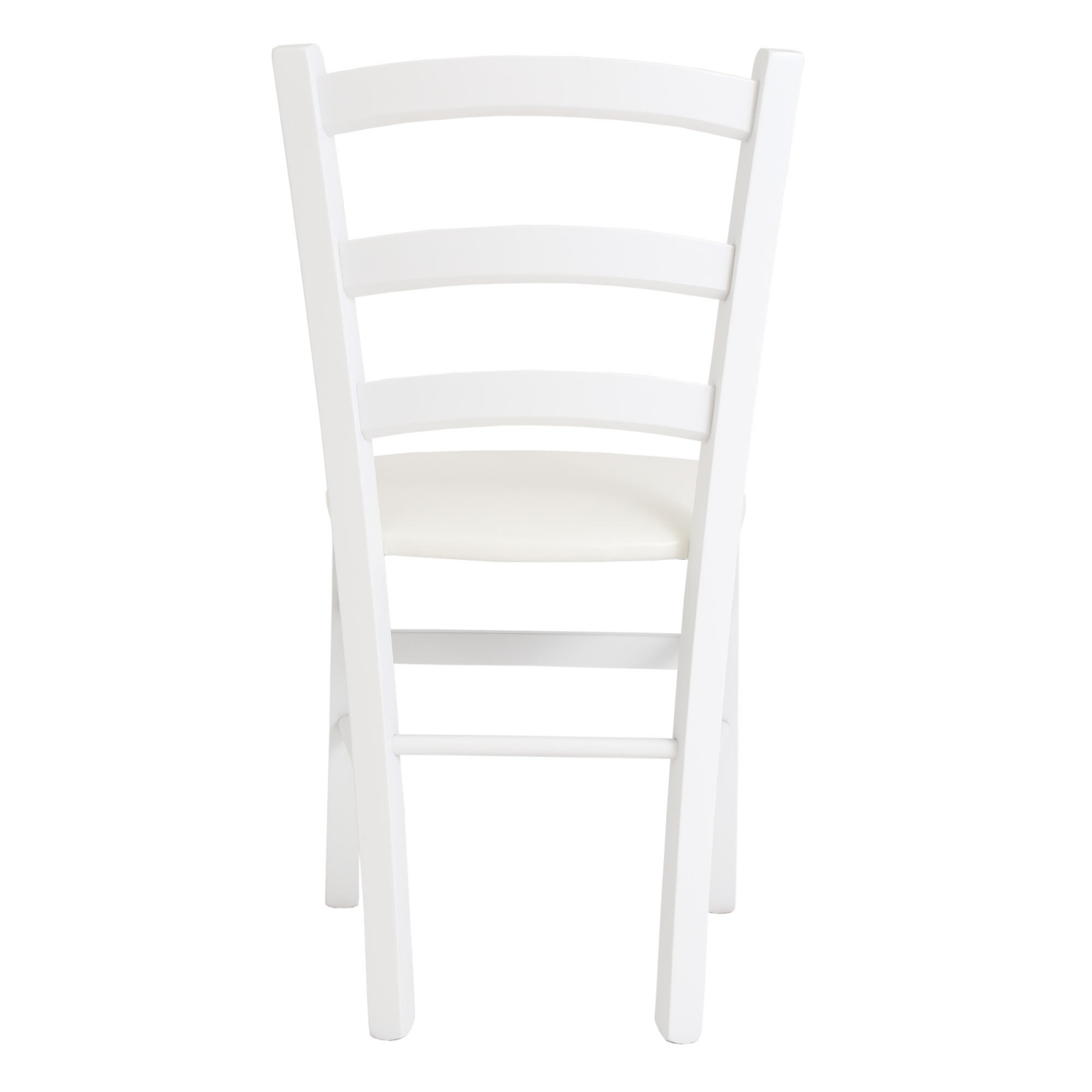 Scaun Paesana, cadru fag, culoare alb, material piele ecologica alb [3]