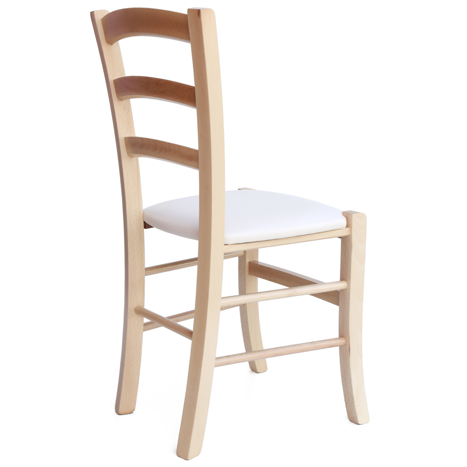 Scaun Paesana, cadru fag, material piele ecologica crem [1]