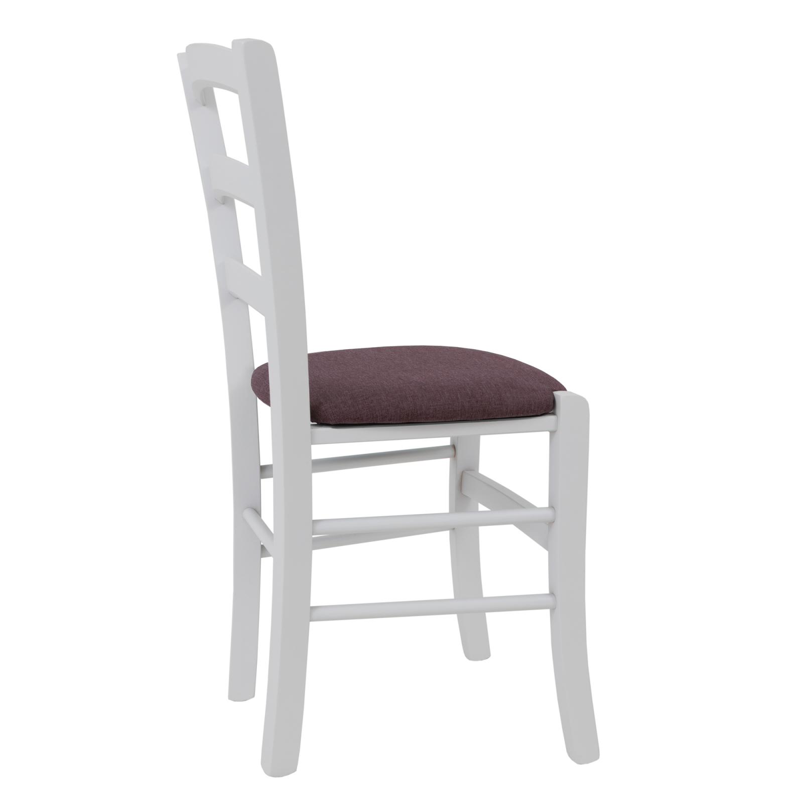 Scaun Paesana, cadru fag, culoare alb, material stofa S69 mov [2]