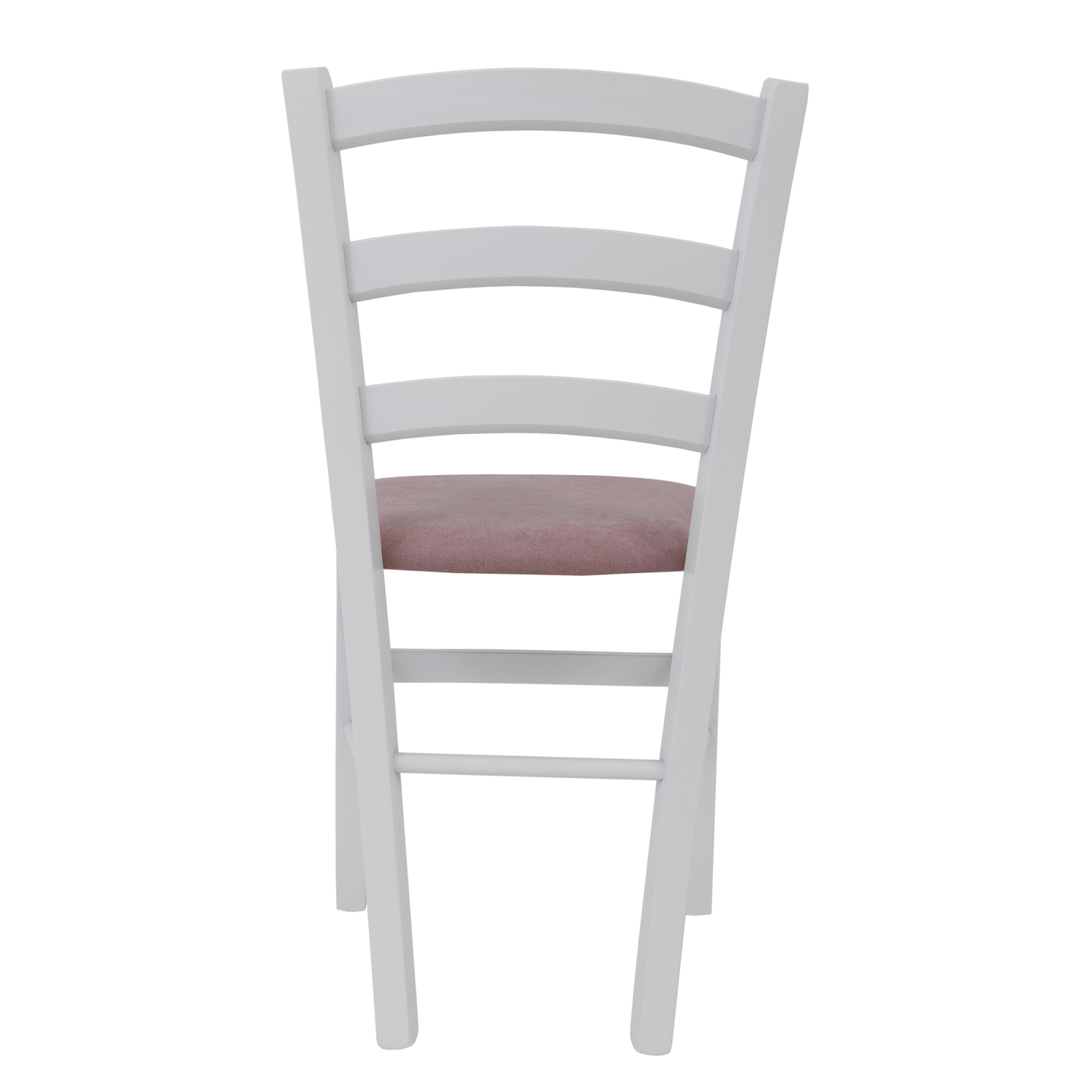 Scaun Paesana, cadru fag, culoare alb, material stofa K19 roz [3]