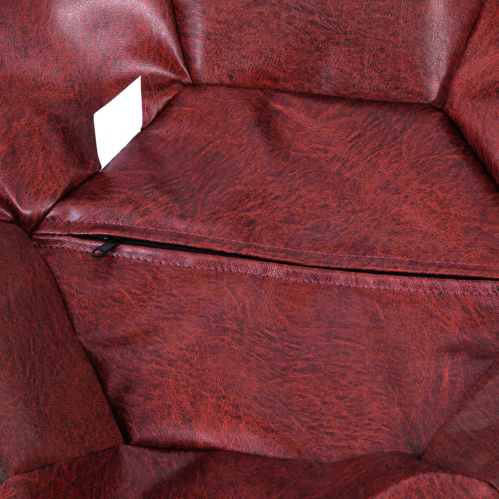 Mondo Ball - fotoliu puf - imitatie piele - visiniu [2]