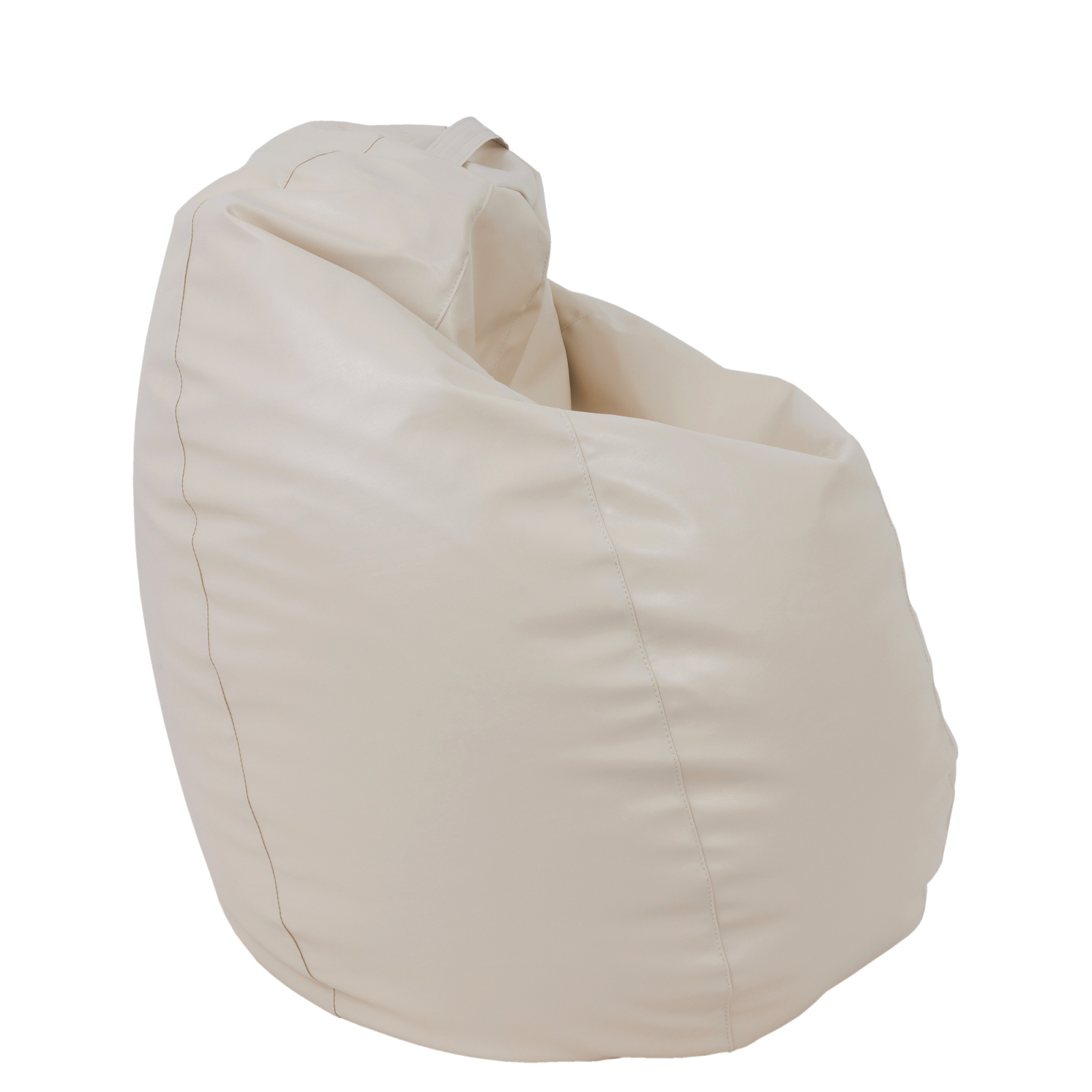 Mara - fotoliu puff - imitatie piele - crem [2]