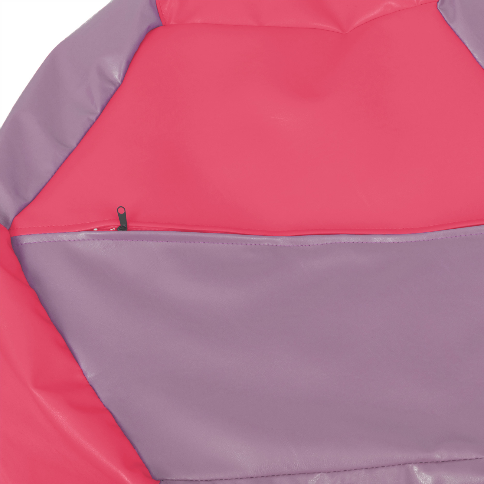 Mara - fotoliu puff - imitatie piele - roz/mov [3]