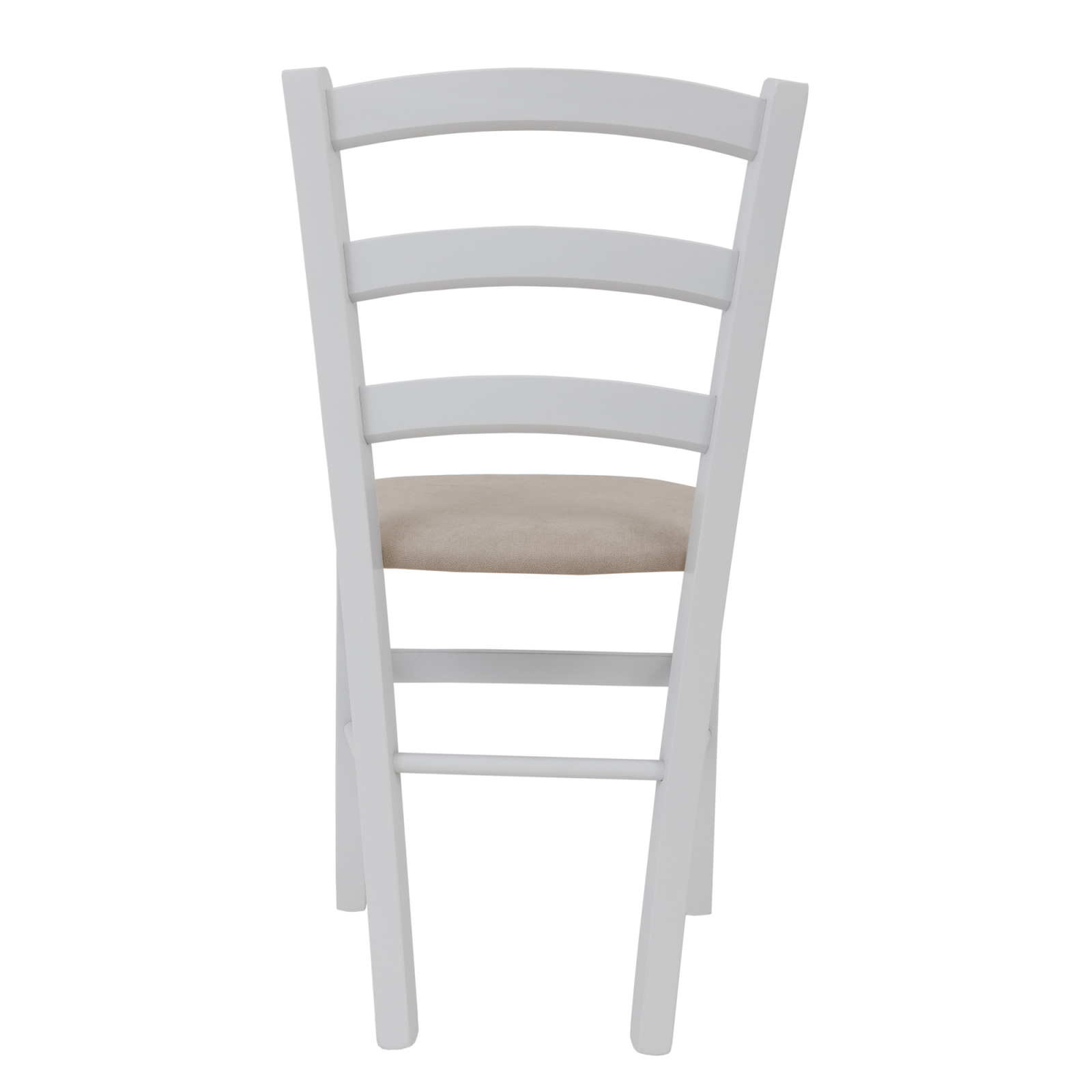 Scaun Paesana, cadru fag, culoare alb, material stofa K8 crem [3]