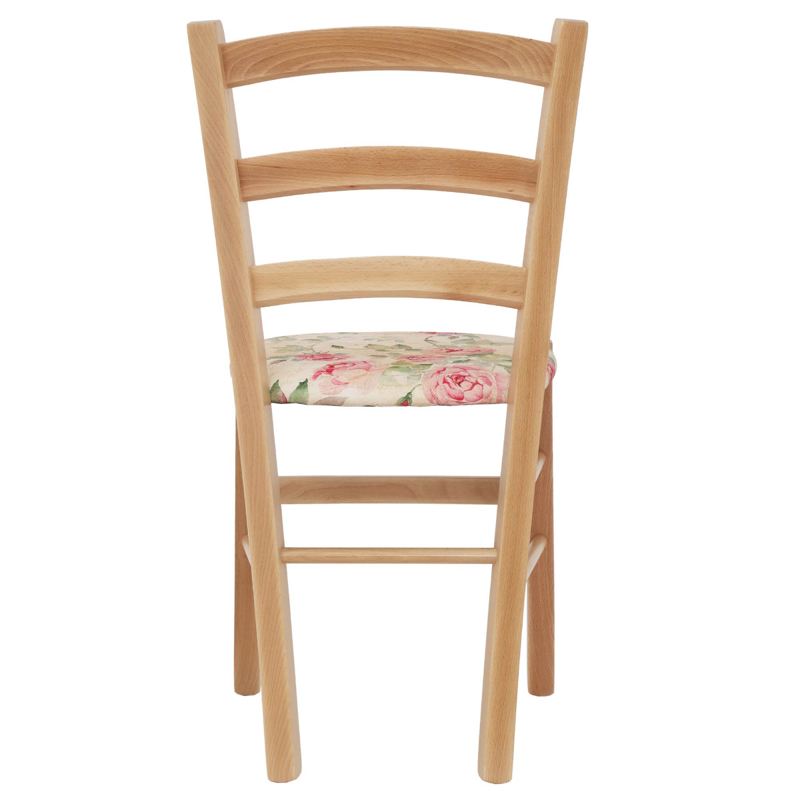 Scaun Paesana, cadru fag, material stofa print floral maro [3]