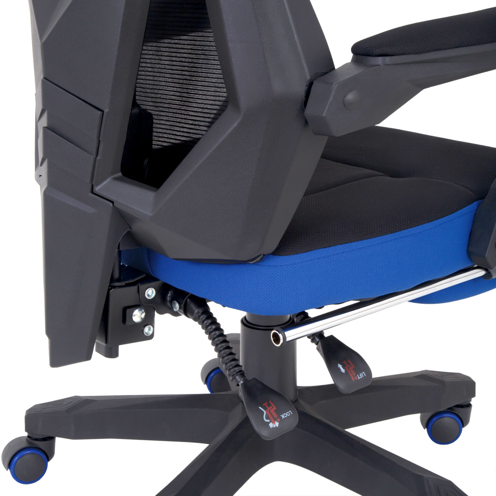 Scaun gaming Florenta - negru/albastru [5]