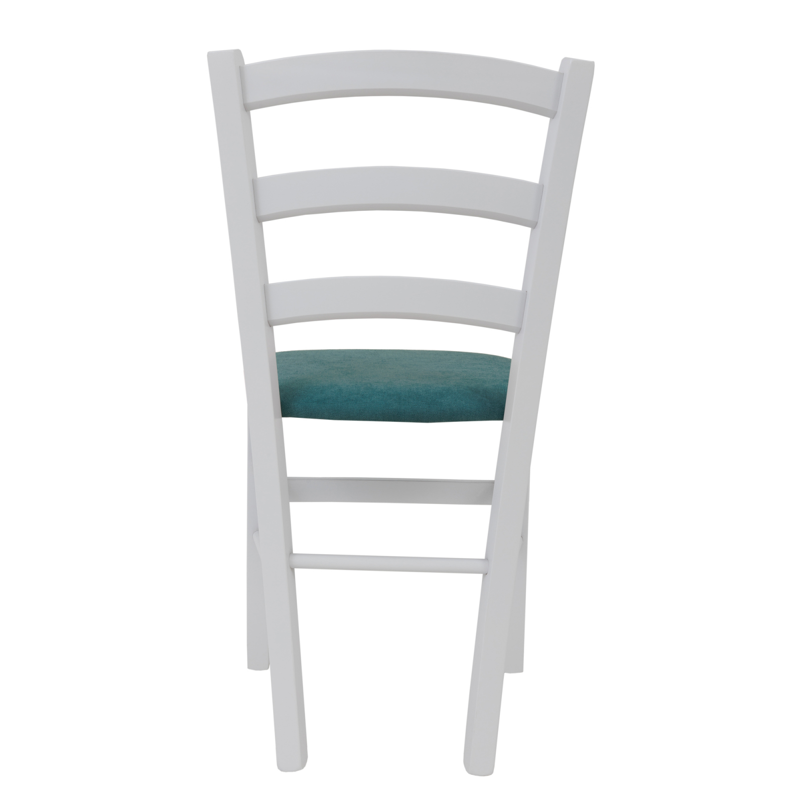 Scaun Paesana, cadru fag, culoare alb, material stofa K12 turcoaz [3]