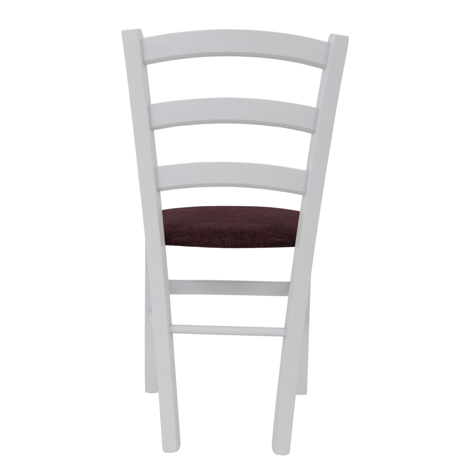Scaun Paesana, cadru fag, culoare alb, material stofa S78 bordo [3]