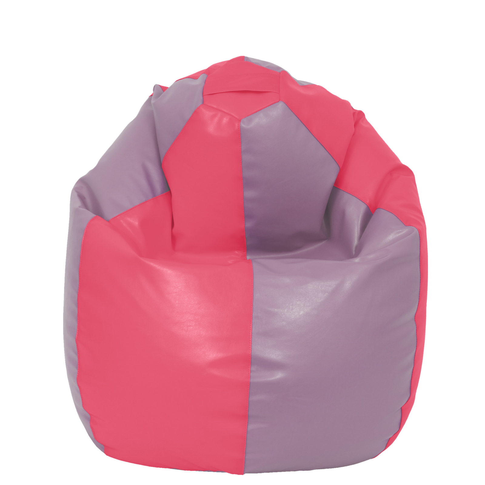 Mara - fotoliu puff - imitatie piele - roz/mov [1]