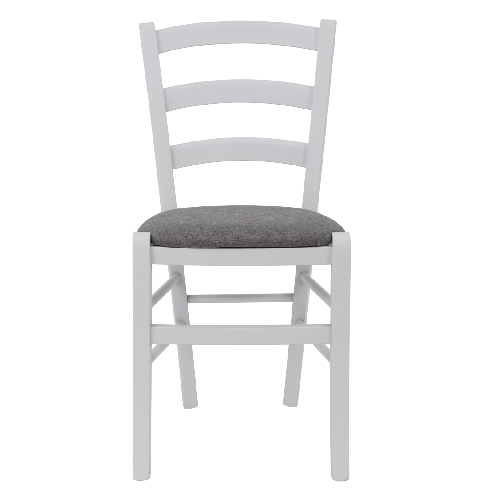 Scaun Paesana, cadru fag, culoare alb, material stofa S21 gri [1]