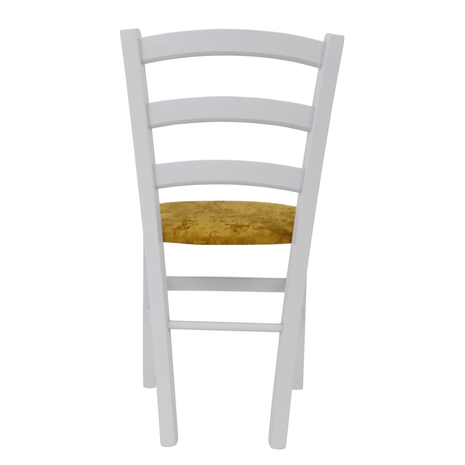 Scaun Paesana, cadru fag, culoare alb, material stofa E51 galben [3]