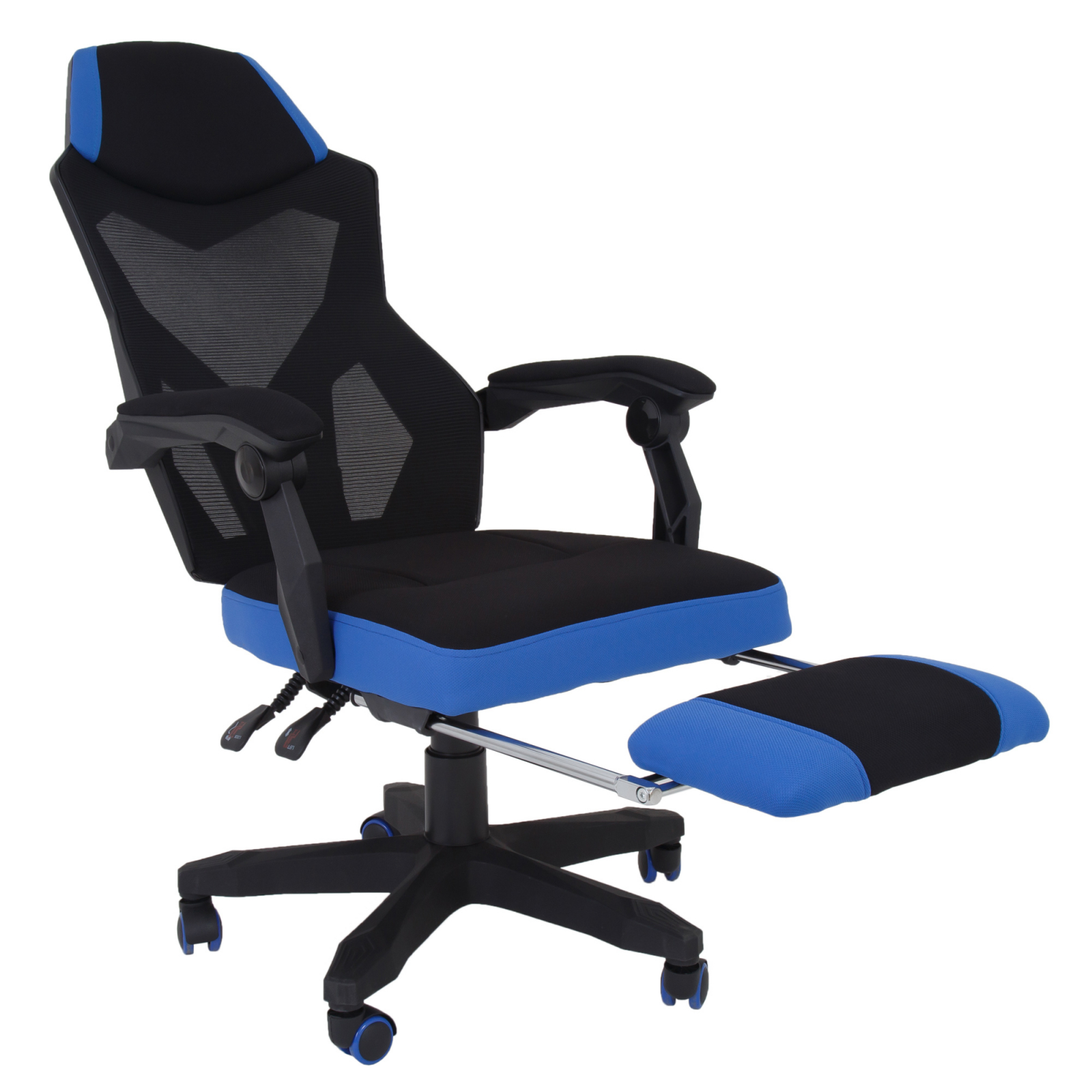 Scaun gaming Florenta - negru/albastru [4]