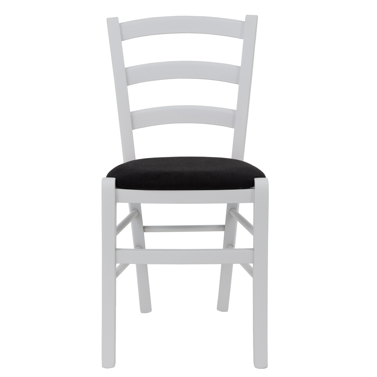 Scaun Paesana, cadru fag, culoare alb, material stofa K6 negru [1]