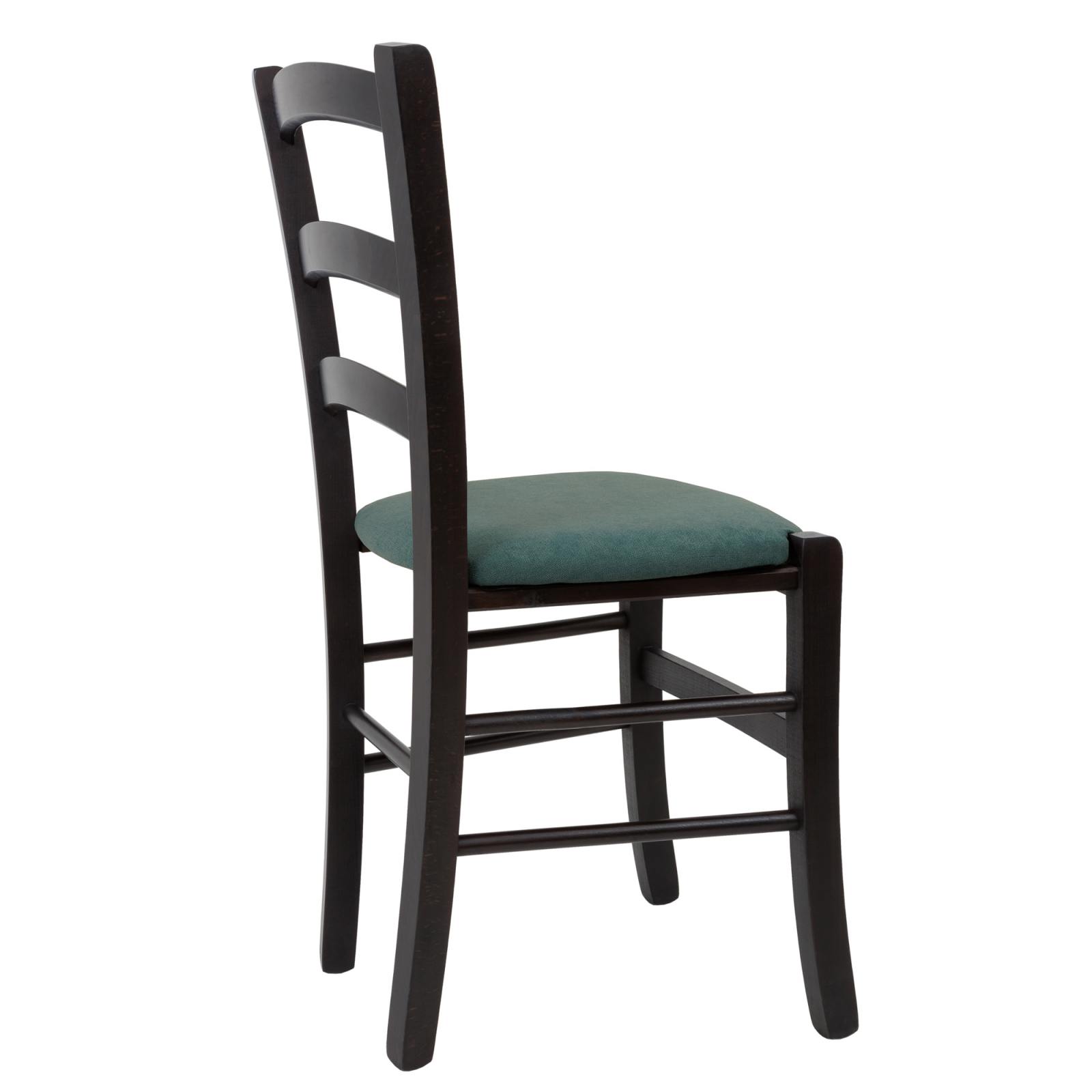 Scaun Paesana, cadru fag, culoare wenge, material stofa K12 turcoaz [2]