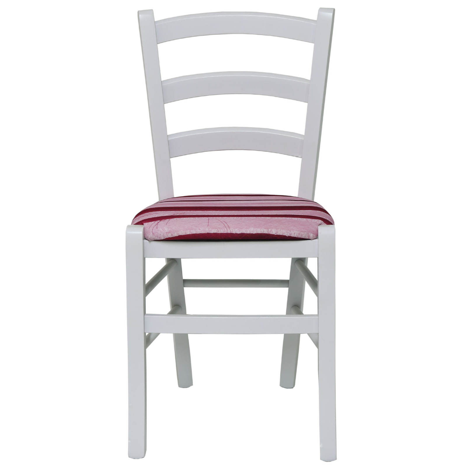 Scaun Paesana, cadru fag, culoare alb, material stofa print dungi [3]