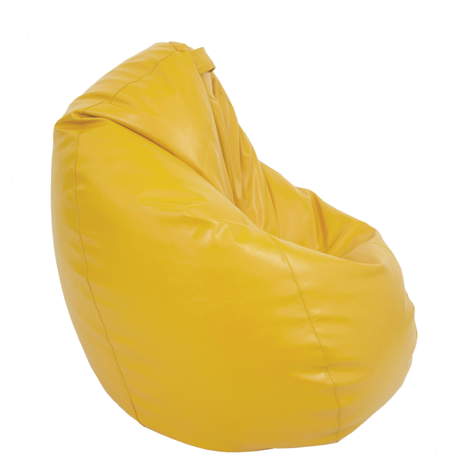 Mara - fotoliu puff - imitatie piele - galben [3]